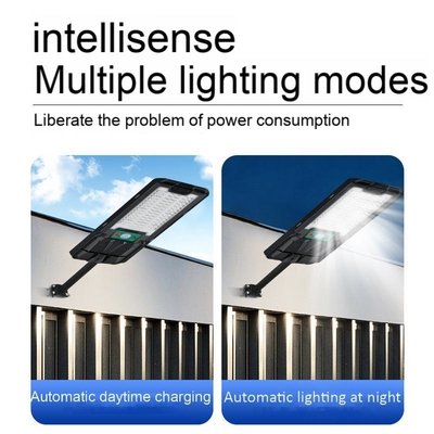 Đèn đường LED năng lượng mặt trời tích hợp cảm biến chuyển động được chứng nhận CE IP65, dùng cho đường cao tốc ngoài trời, thân ABS, nguồn điện