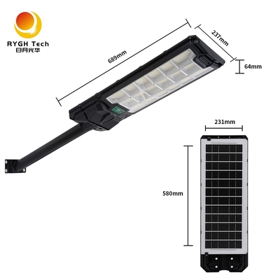 Đèn đường LED năng lượng mặt trời cảm ứng radar 18W Điều khiển từ xa Chiếu sáng ngoài trời cho đường, sân, vỉa hè