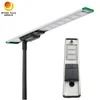 Ngoài trời tất cả trong một đèn LED 120W tích hợp đèn đường mặt trời với camera CCTV