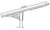 Dự án Chính phủ 10m 11m Lumen cao 170lm/W 180 Watts Đèn đường năng lượng mặt trời