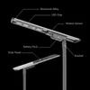 Đèn đường LED năng lượng mặt trời IP65 cho vườn, hiệu suất cao Rygh-Fx-100W