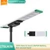 Đèn đường LED 100W tích hợp nhôm 12V năng lượng mặt trời, chống nước, 170lm/W
