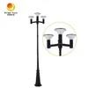 Đèn năng lượng mặt trời LED 15W ba đầu tích hợp ngoài trời với cột