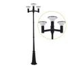 Đèn LED năng lượng mặt trời 15W tích hợp trên đỉnh cột đèn chiếu sáng công cộng cảnh quan
