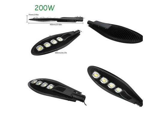 Trắng lạnh 200W Nhôm LED Street Light Cobra Head CRI 80Ra RoHS Được phê duyệt