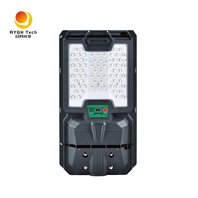 Đèn đường LED năng lượng mặt trời tích hợp cảm biến chuyển động được chứng nhận CE IP65, dùng cho đường cao tốc ngoài trời, thân ABS, nguồn điện