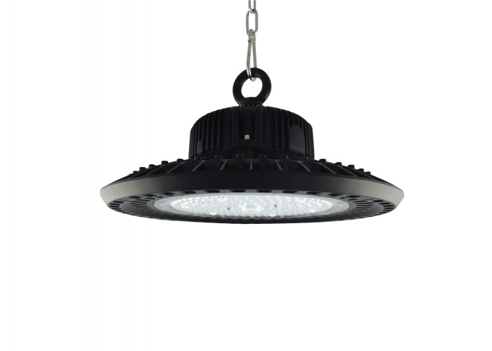Đèn chiếu sáng phòng tập thể dục 5000k Ufo Led High Bay 150w Led High Bay với Uplight Black