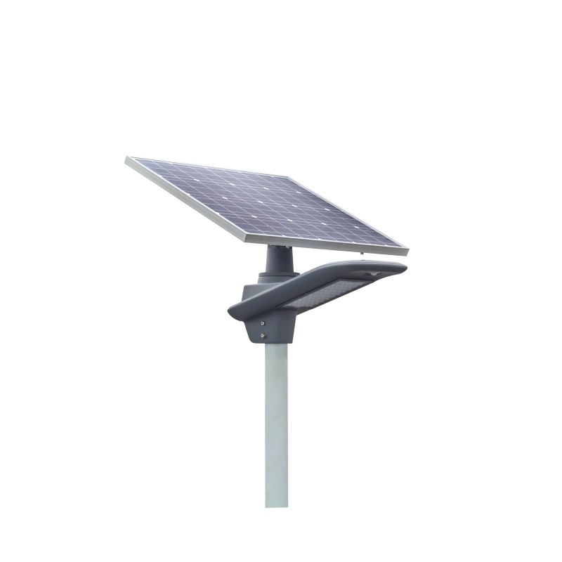 130-150LM / W Pin cao Lumen 60W DC 11.1V Đèn năng lượng mặt trời thông minh chạy bằng đèn LED Nhà ở màu xám với 3 năm bảo hành