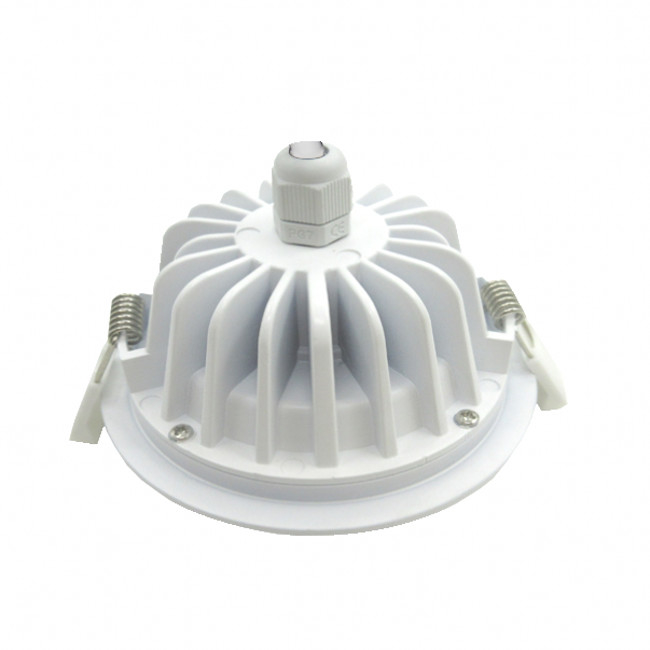 Đèn led âm trần thông minh COB 9W Đèn trần xuống Bridgelux CSP Màu hỗn hợp chống nước