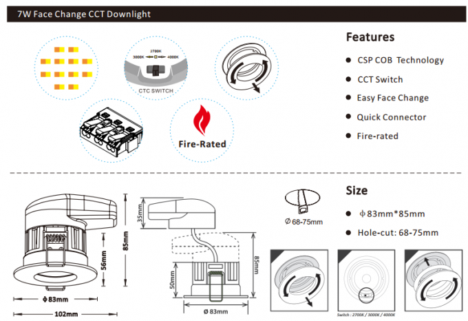 Đèn led 7w