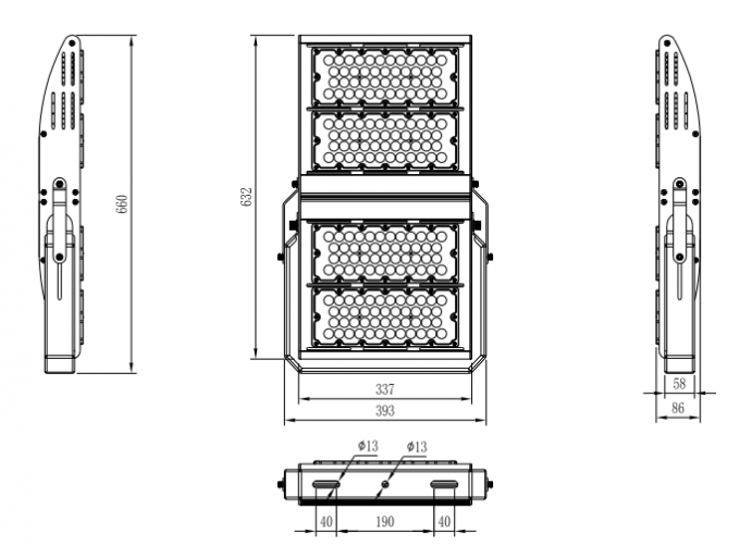 Đèn sân vận động 400w 480w